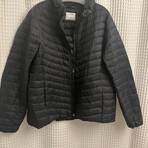 Old Navy 2X black puffer jacket